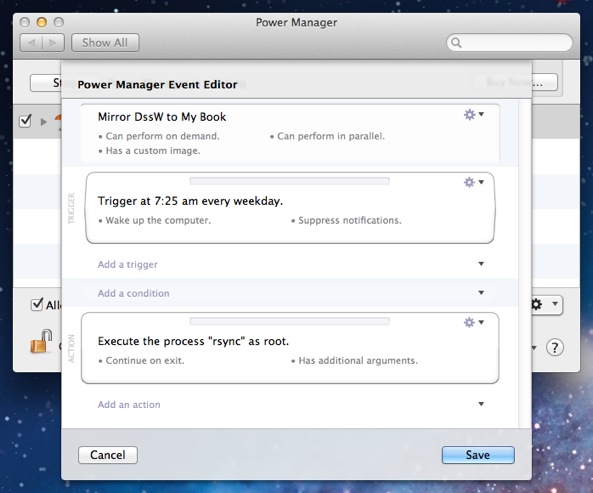 Open the Power Manager event in the event editor.