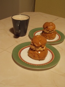 Ovomaltine and coffee pastry treats