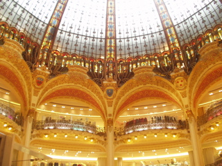 Interior of Galleries Lafayette, Paris