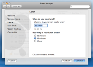 Power Manager 3’s Schedule Assisant
