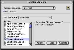 Power Manager 2’s Location Manager module