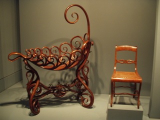 Beautiful chair and cot at NGV International, Melbourne
