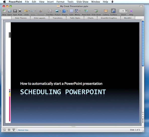 Microsoft's PowerPoint presentation software