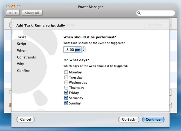 Set up when to begin your PowerPoint presentation