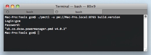 Connect to a Mac using Power Manager pmctl