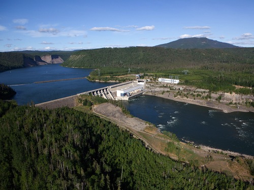 BC Hydro's Peace Canyon Dam, British Columbia, Canada