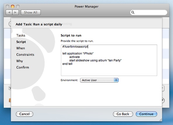 Copy and paste the AppleScript into Script to run.