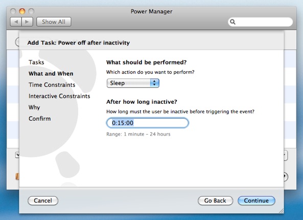 Adjust when your Mac should automatically sleep.