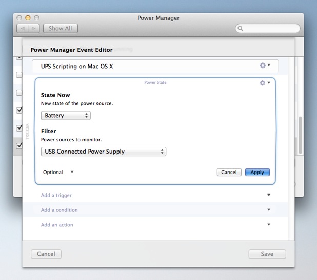 Use the optional Filter field to match your UPS hardware