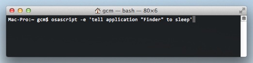 Terminal command to make your Mac sleep