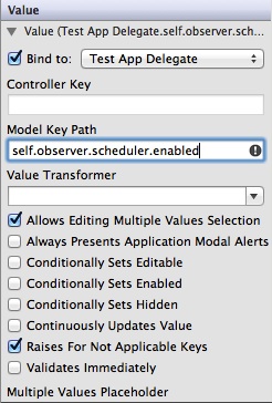 Add the KVO path of the value you want to observe.