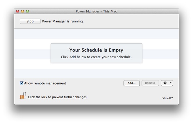 Launch Power Manager from the Applications folder.