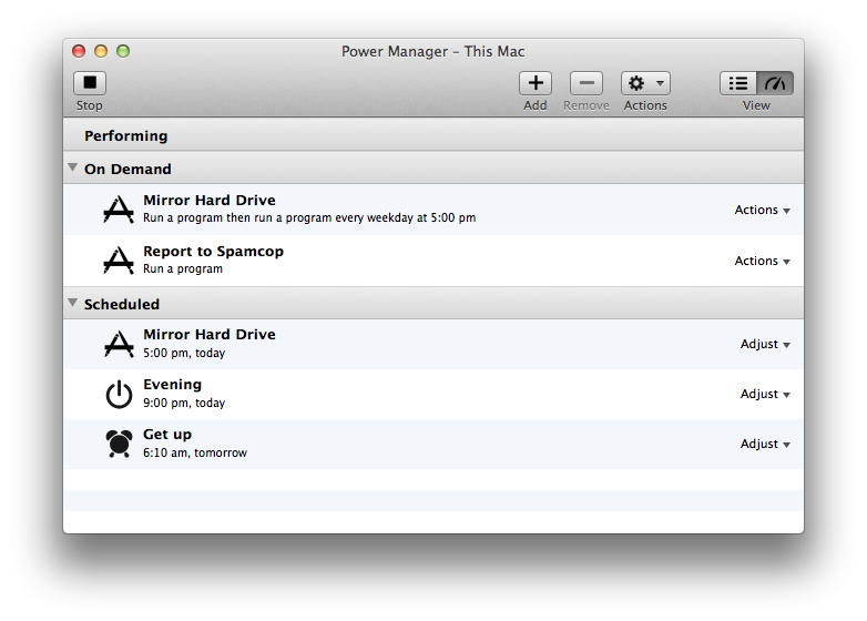 Power Manager’s new engine view