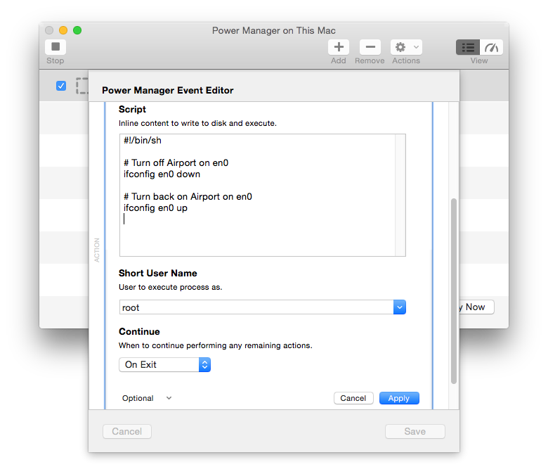 Run script in editable state