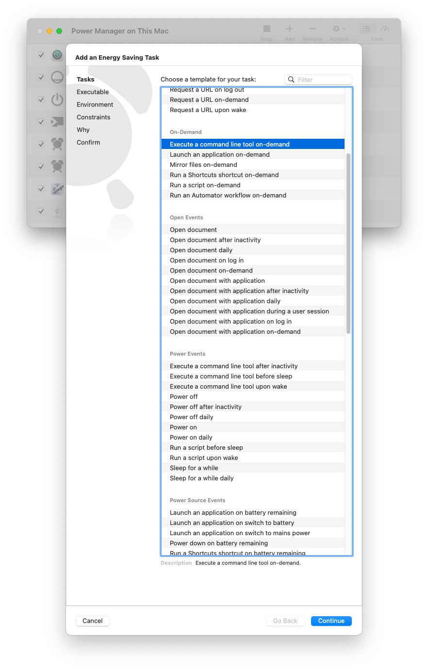 Schedule Assistant included with Power Manager