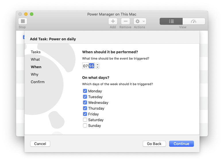Power Manager&rsquo;s Schedule Assistant
