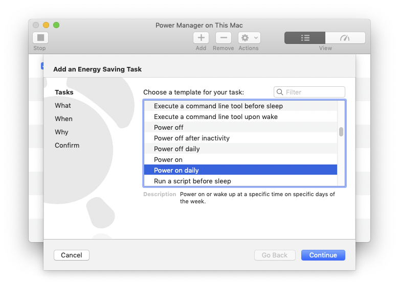 Power Manager’s Schedule Assistant