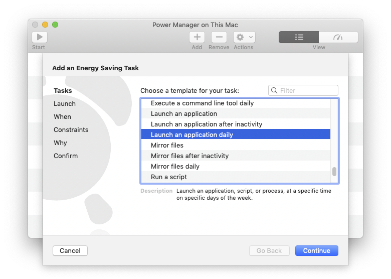 Power Manager’s Schedule Assistant