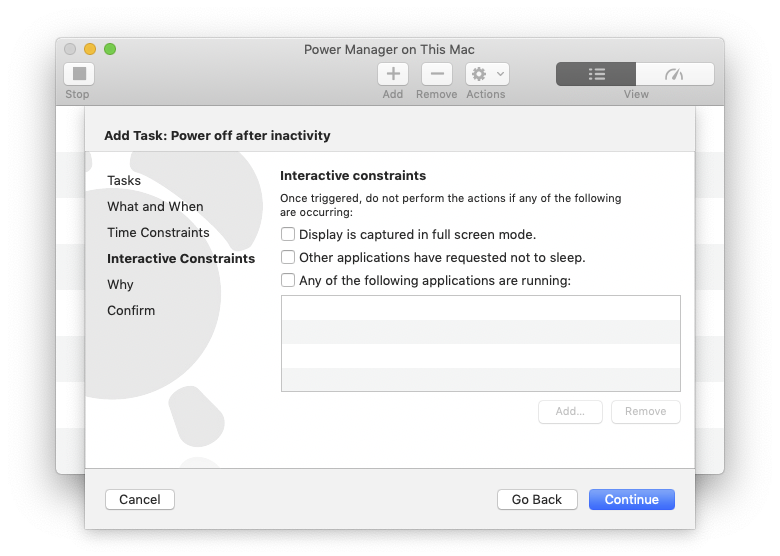 Schedule Assistant: Interactive Constraints