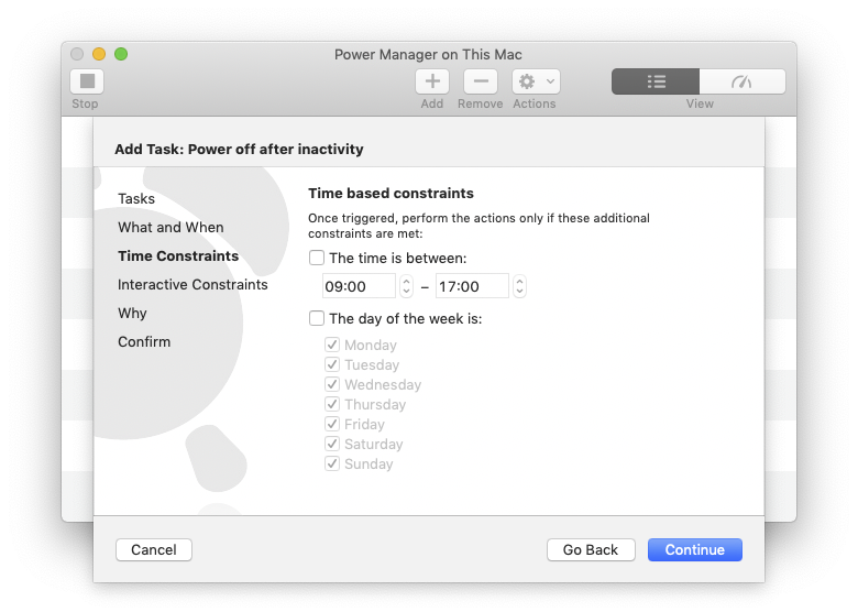 Schedule Assistant: Time Constraints