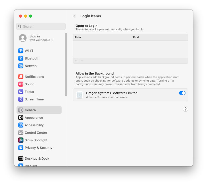 macOS: System Settings.app > General > Login Items