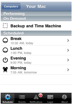 Computer Scheduler View