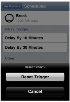 Confirming a Trigger Reset