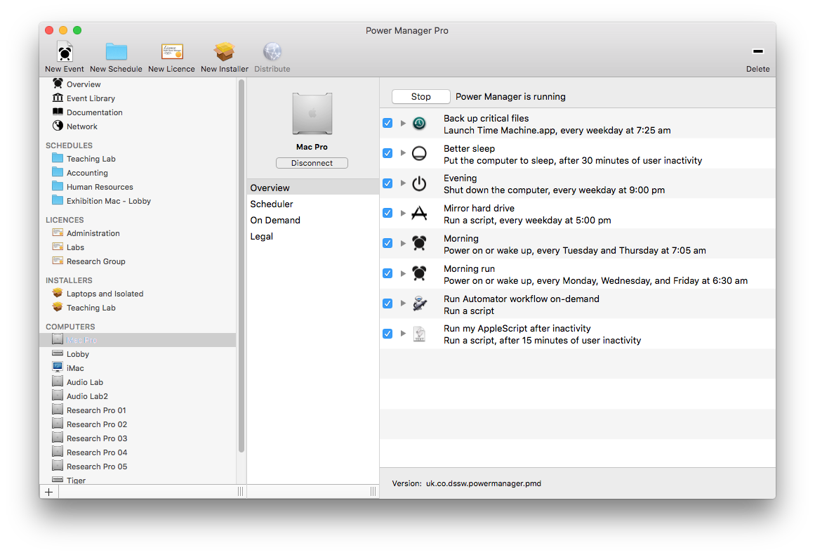 Power Manager Professional on macOS