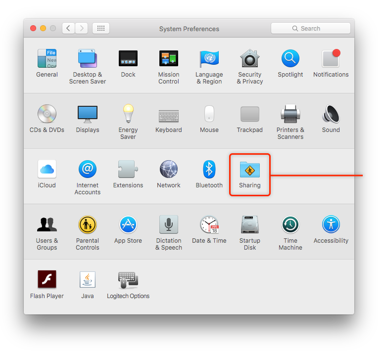 macOS System Preferences application