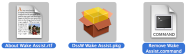 Files included with Wake Assist